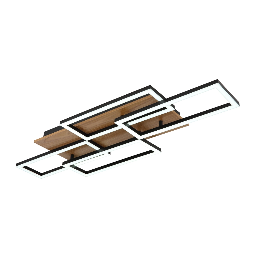 Globo - Диммируемый светодиодный потолочный светильник LED/40W/230V 2700-6500K 32,5x87,5 cm коричневый/чёрный + пульт дистанционного управления