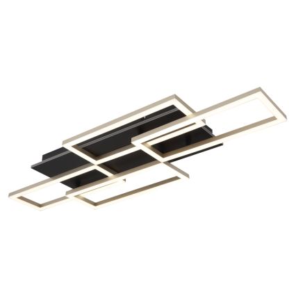 Globo - LED Диммируемый потолочный светильник LED/40W/230V 2700-6500K 32,5x87,5 cm черный + пульт дистанционного управления