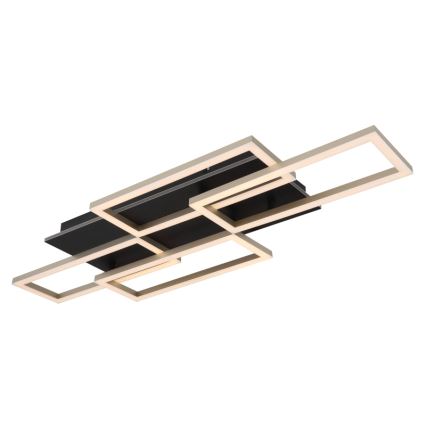 Globo - LED Диммируемый потолочный светильник LED/40W/230V 2700-6500K 32,5x87,5 cm черный + пульт дистанционного управления