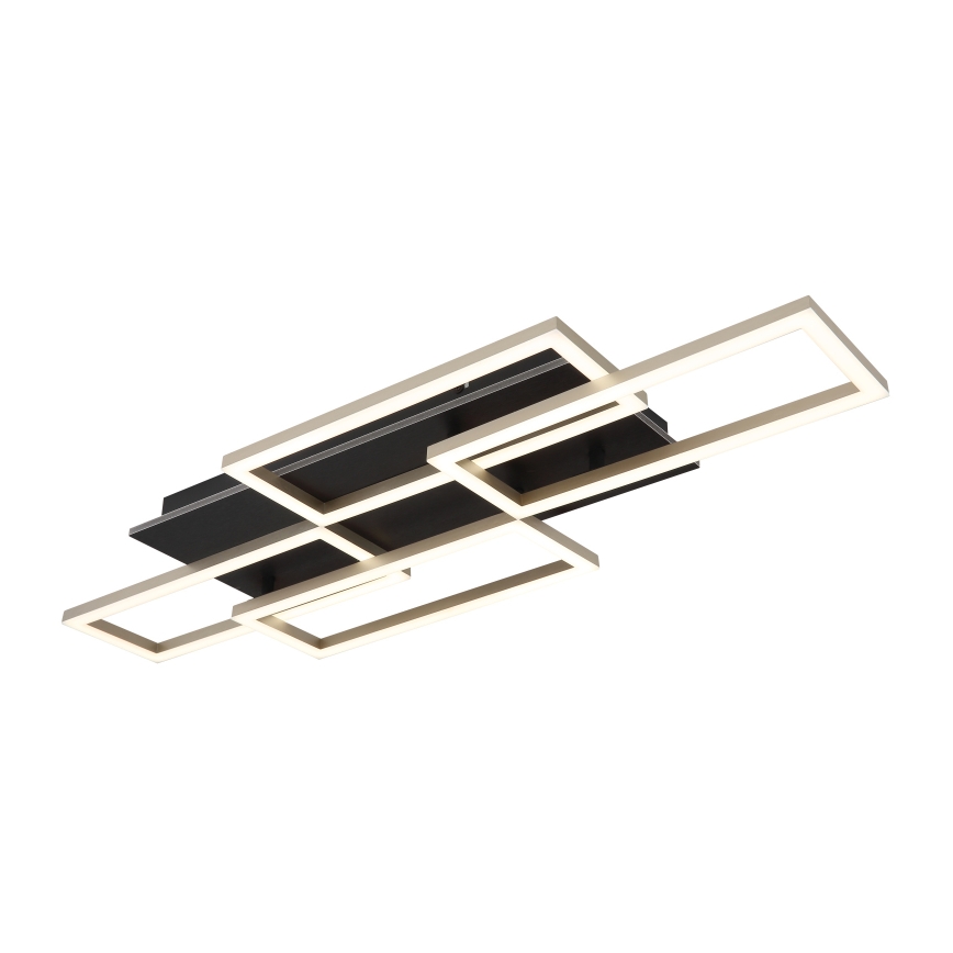 Globo - LED стельовий світильник із регульованою яскравістю LED/40W/230V 2700-6500K 32,5x87,5 см чорний + пульт дистанційного керування
