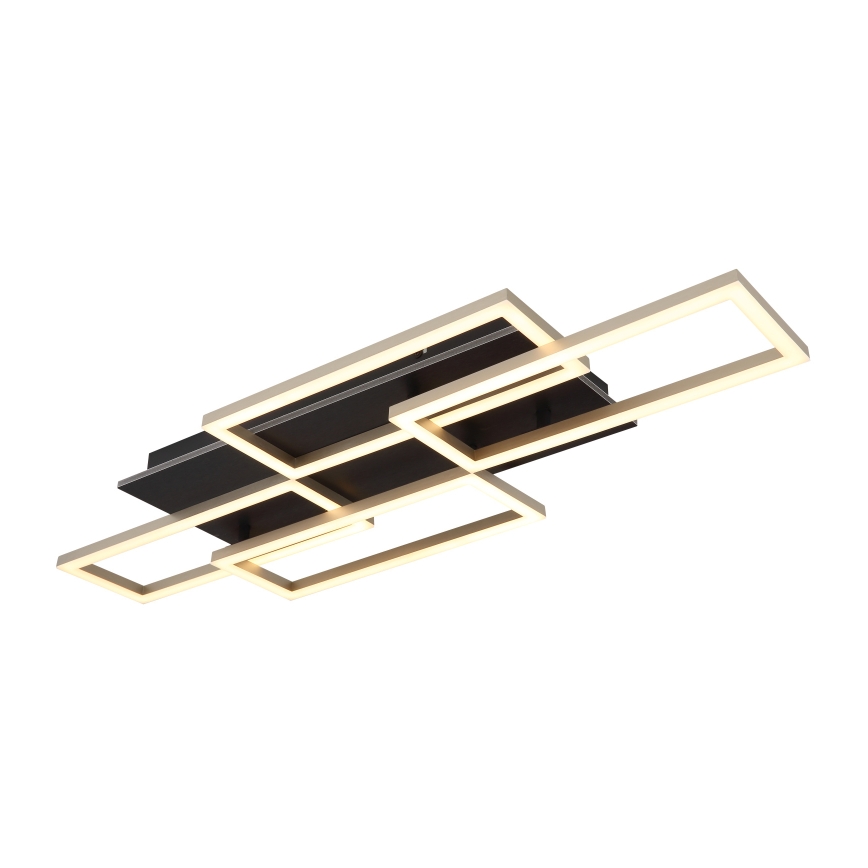 Globo - LED стельовий світильник із регульованою яскравістю LED/40W/230V 2700-6500K 32,5x87,5 см чорний + пульт дистанційного керування