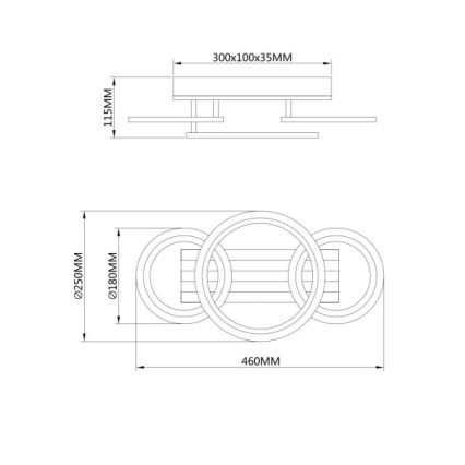 Globo - LED потолочный светильник LED/21 Вт/230 В 3000/4200/6000К