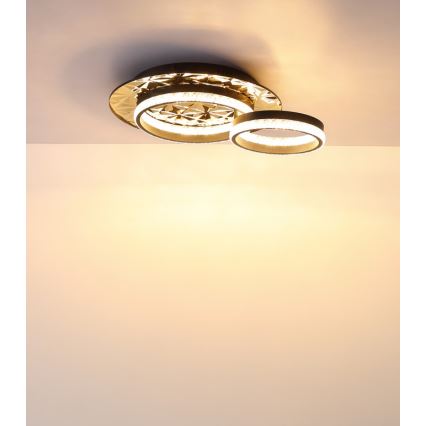 Globo - Стельовий LED світильник LED/24W/230V 3000K 40x50,5 см чорний/золотий