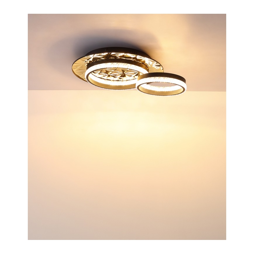Globo - Стельовий LED світильник LED/24W/230V 3000K 40x50,5 см чорний/золотий
