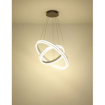 Globo - LED диммируемая подвесная люстра на тросе LED/60W/230V 2700-6000K + пульт дистанционного управления