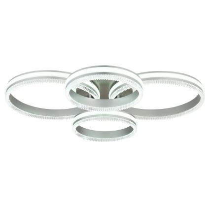 Globo - LED стельний світильник з регульованою яскравістю LED/90W/230V 2700-6000K сріблястий + пульт дистанційного керування