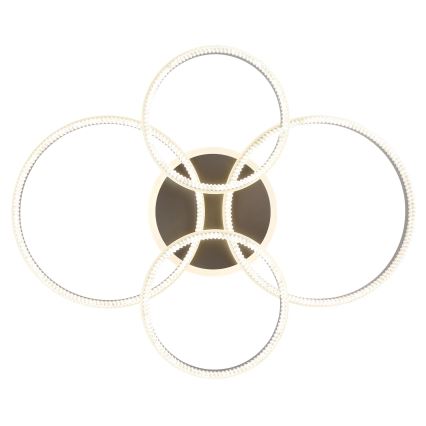 Globo - LED стельний світильник з регульованою яскравістю LED/90W/230V 2700-6000K сріблястий + пульт дистанційного керування