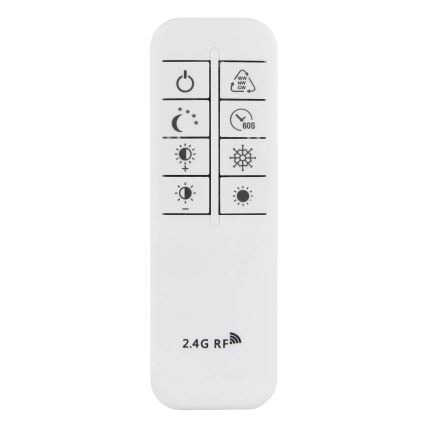 Globo - LED стельний світильник з регульованою яскравістю LED/90W/230V 2700-6000K сріблястий + пульт дистанційного керування