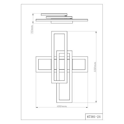 Globo - LED потолочный светильник LED/24W/230V 3000/4000/6000K