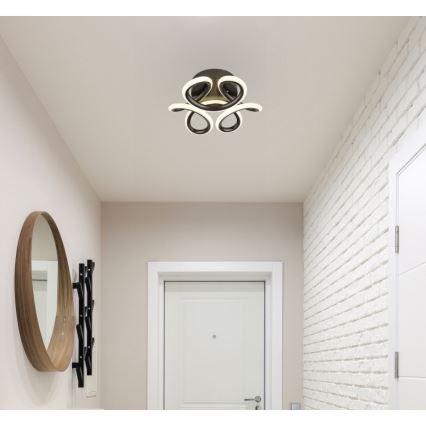 Globo - Светодиодный потолочный светильник LED/24W/230V 2700/4000/6000K диаметр 26 см черный