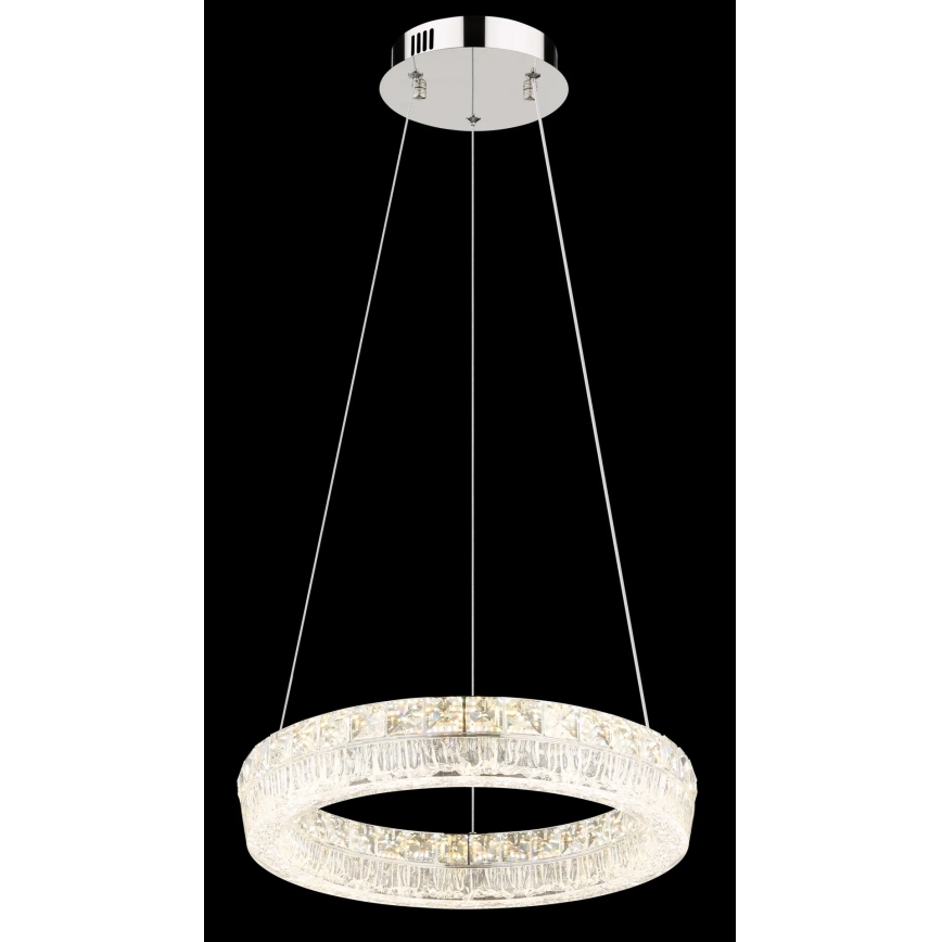 Globo - LED димована люстра на тросі LED/24W/230V 2700-6000K прозора + дистанційне керування