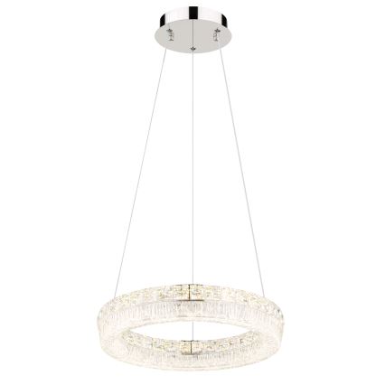 Globo - LED димована люстра на тросі LED/24W/230V 2700-6000K прозора + дистанційне керування