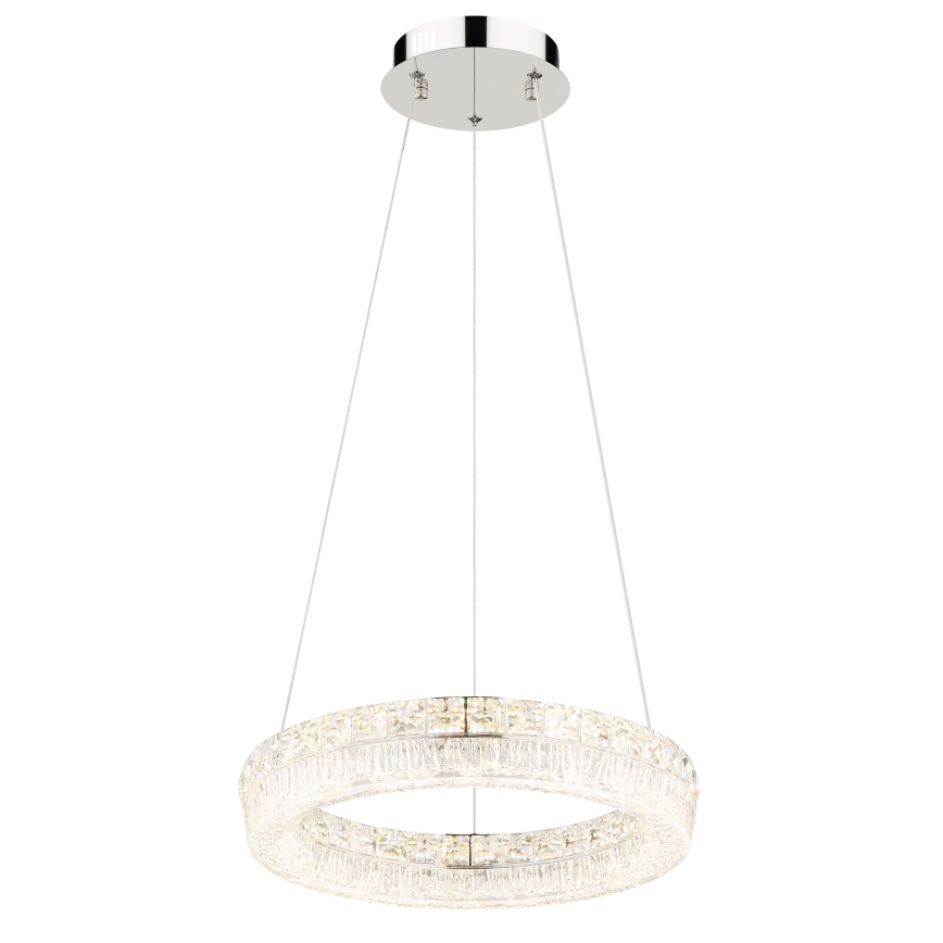 Globo - LED димована люстра на тросі LED/24W/230V 2700-6000K прозора + дистанційне керування