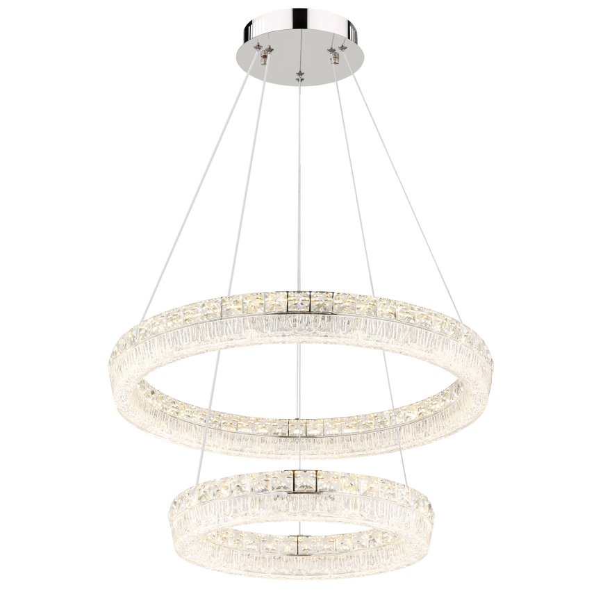 Globo - диммируемая светодиодная люстра на тросе LED/60W/230V 2700-6000K прозрачная + пульт дистанционного управления