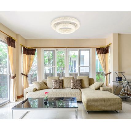Globo - Диммируемый потолочный светильник LED/60W/230V 2700-6000K прозрачный + пульт дистанционного управления