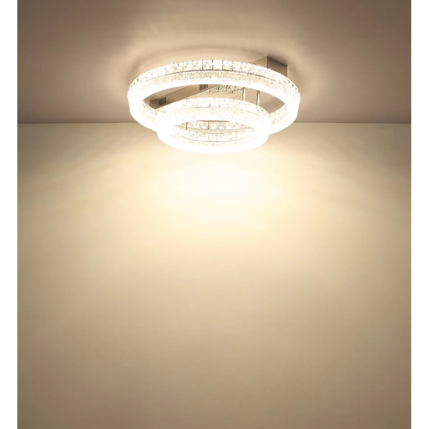 Globo - Диммируемый потолочный светильник LED/60W/230V 2700-6000K прозрачный + пульт дистанционного управления