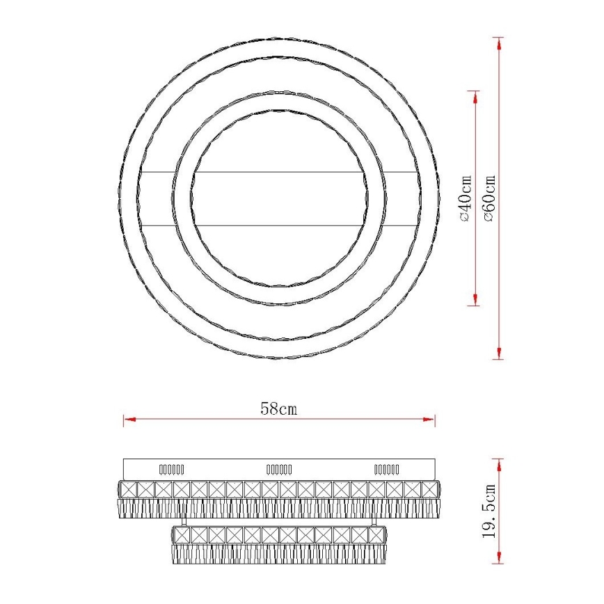 Globo - Диммируемый потолочный светильник LED/60W/230V 2700-6000K прозрачный + пульт дистанционного управления