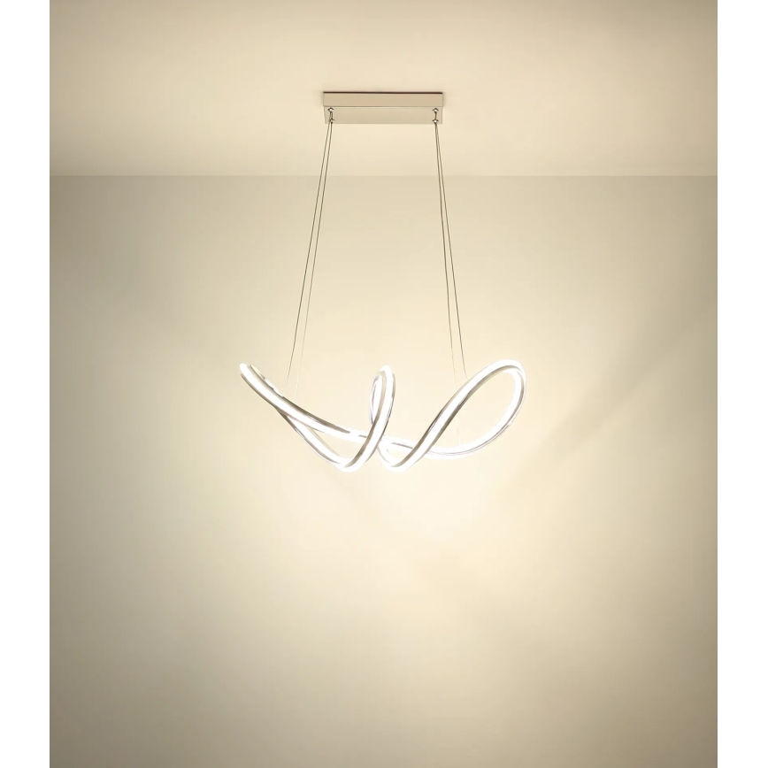 Globo - светодиодная диммируемая люстра на тросе LED/45 Вт/230 В 2700-6000 К глянцевый хром + дистанционное управление