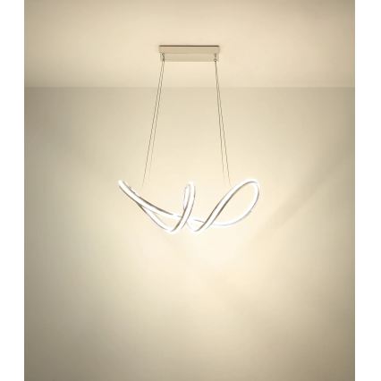 Globo - затемнювана світлодіодна люстра на тросі LED/45W/230V 2700-6000K блискучий хром + пульт дистанційного керування