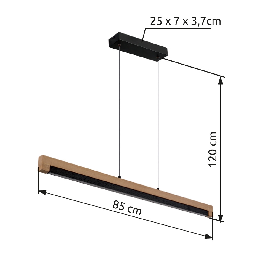 Globo - Світлодіодна підвісна люстра LED/24W/230V
