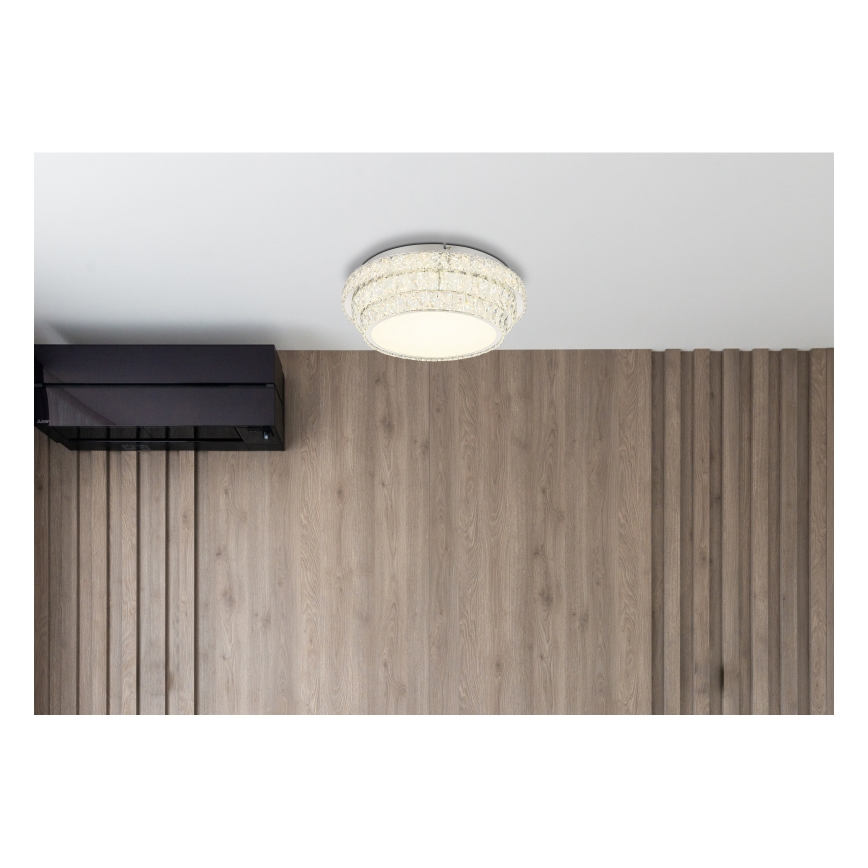 Globo - Светодиодный потолочный светильник с регулированием яркости LED/48W/230V 2700-6000K диаметр 50 см белый + дистанционное управление