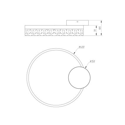 Globo - Світлодіодний стельовий світильник LED/24W/230V