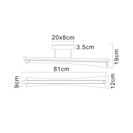 Globo - светодиодная люстра на штанге LED/28W/230V 2700/4000/6000K