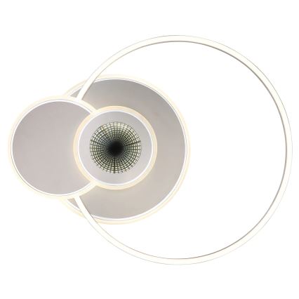 Globo - LED стельовий світильник з регулюванням яскравості LED/24W/230V 2700-6500K сріблястий + пульт дистанційного керування