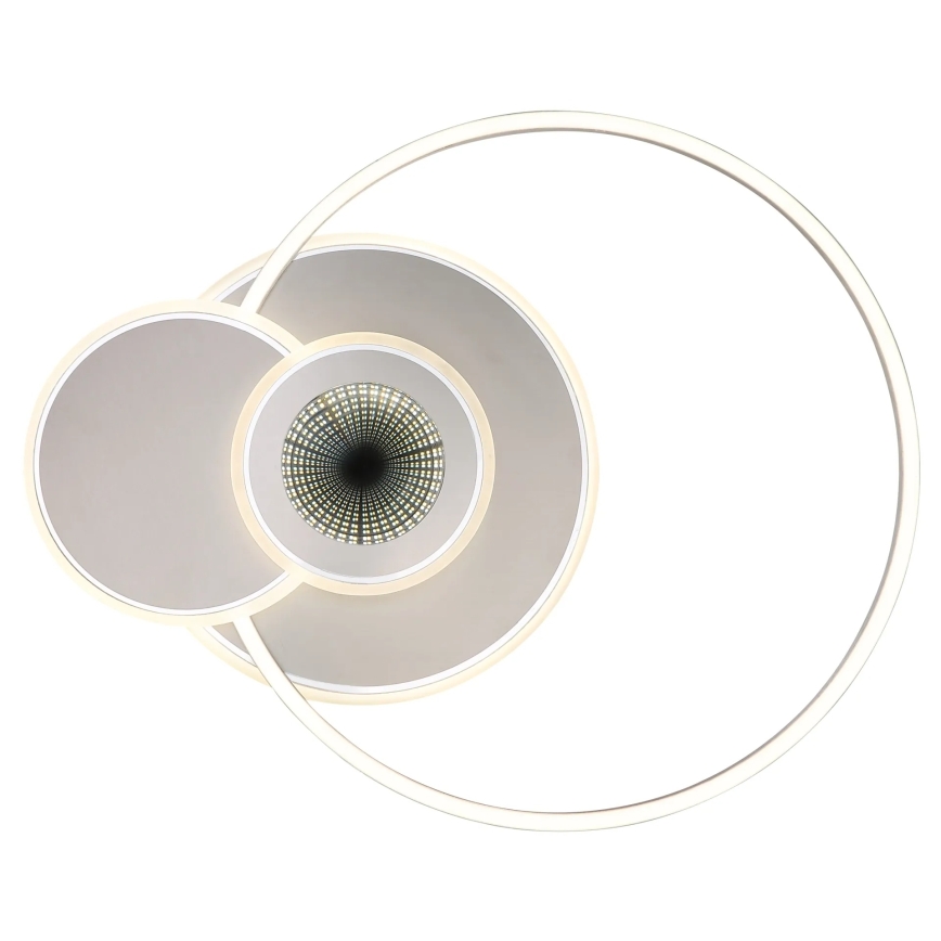 Globo - LED стельовий світильник з регулюванням яскравості LED/24W/230V 2700-6500K сріблястий + пульт дистанційного керування