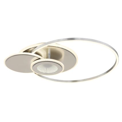 Globo - LED стельовий світильник з регулюванням яскравості LED/24W/230V 2700-6500K сріблястий + пульт дистанційного керування