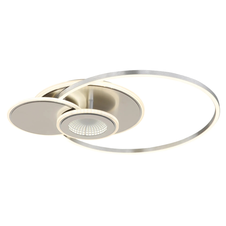 Globo - LED стельовий світильник з регулюванням яскравості LED/24W/230V 2700-6500K сріблястий + пульт дистанційного керування