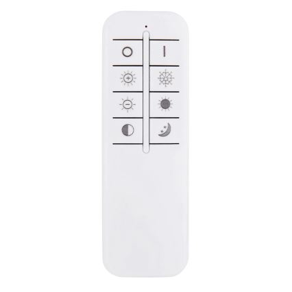 Globo - LED стельовий світильник з регулюванням яскравості LED/24W/230V 2700-6500K сріблястий + пульт дистанційного керування