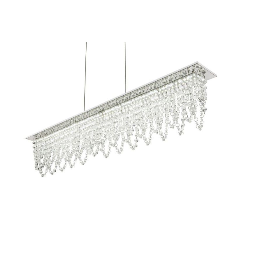 Globo - Кришталева підвісна LED люстра з регулюванням яскравості LED/24W/230V 3000-6000K + пульт дистанційного керування
