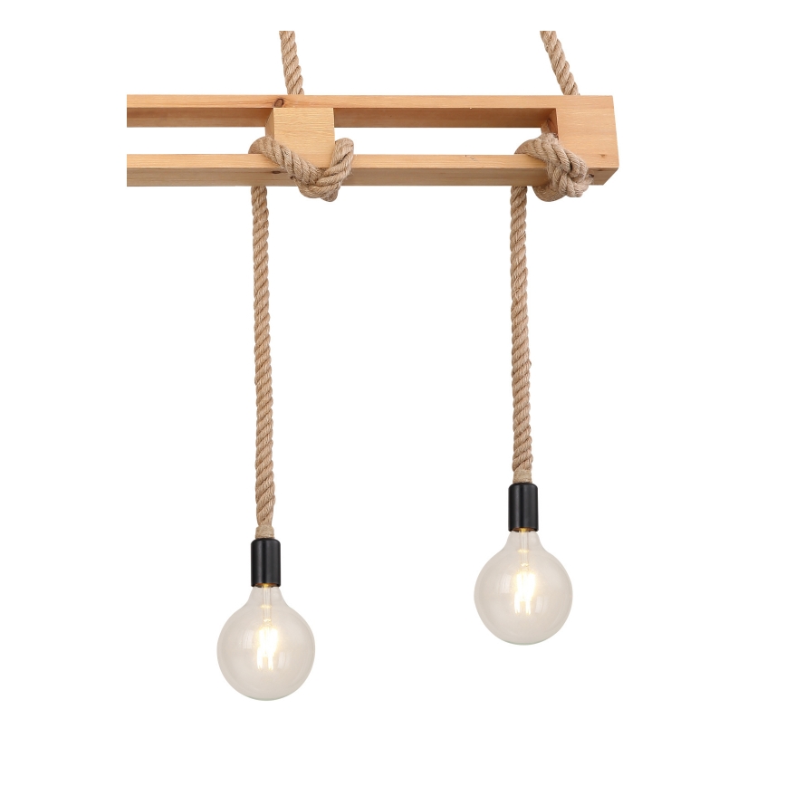 Globo - Підвісна люстра 4xE27/60W/230V сосна