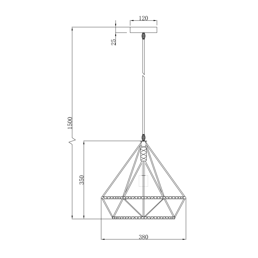 Globo - Підвісна люстра 1xE27/60W/230V