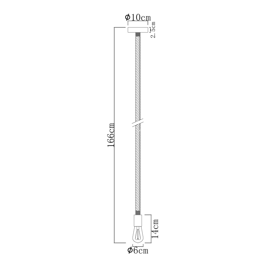 Globo 69029H - Люстра на тросе ULLEU 1xE27/60W/230V