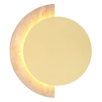 Globo - настенный светильник LED, 8 Вт, 230 В, 3000 К, диаметр 20 см, травертин