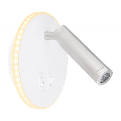 Globo - Настінний точковий LED світильник LED/6W + LED/1W/230V