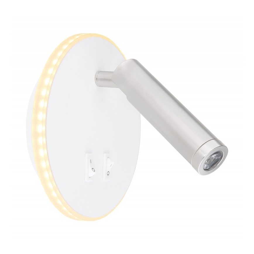 Globo - Настінний точковий LED світильник LED/6W + LED/1W/230V