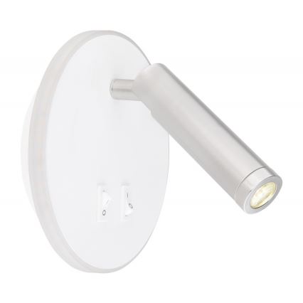Globo - Настінний точковий LED світильник LED/6W + LED/1W/230V