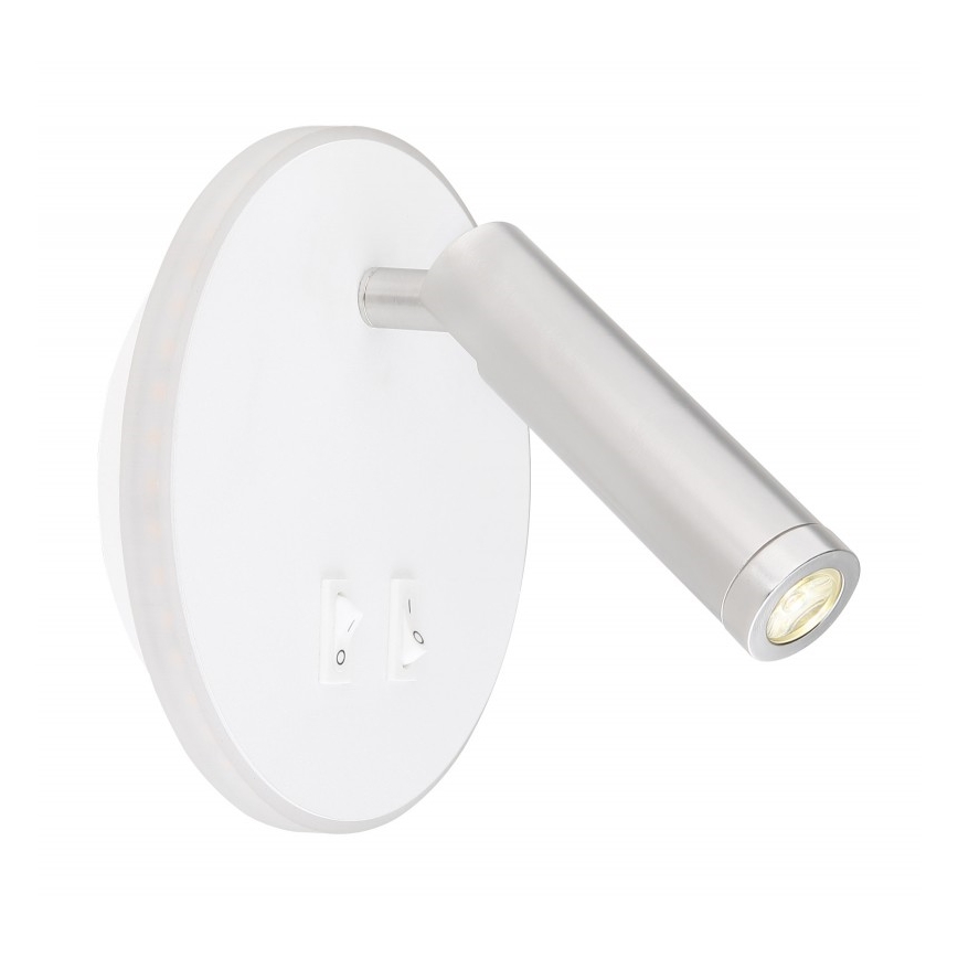 Globo - Настінний точковий LED світильник LED/6W + LED/1W/230V