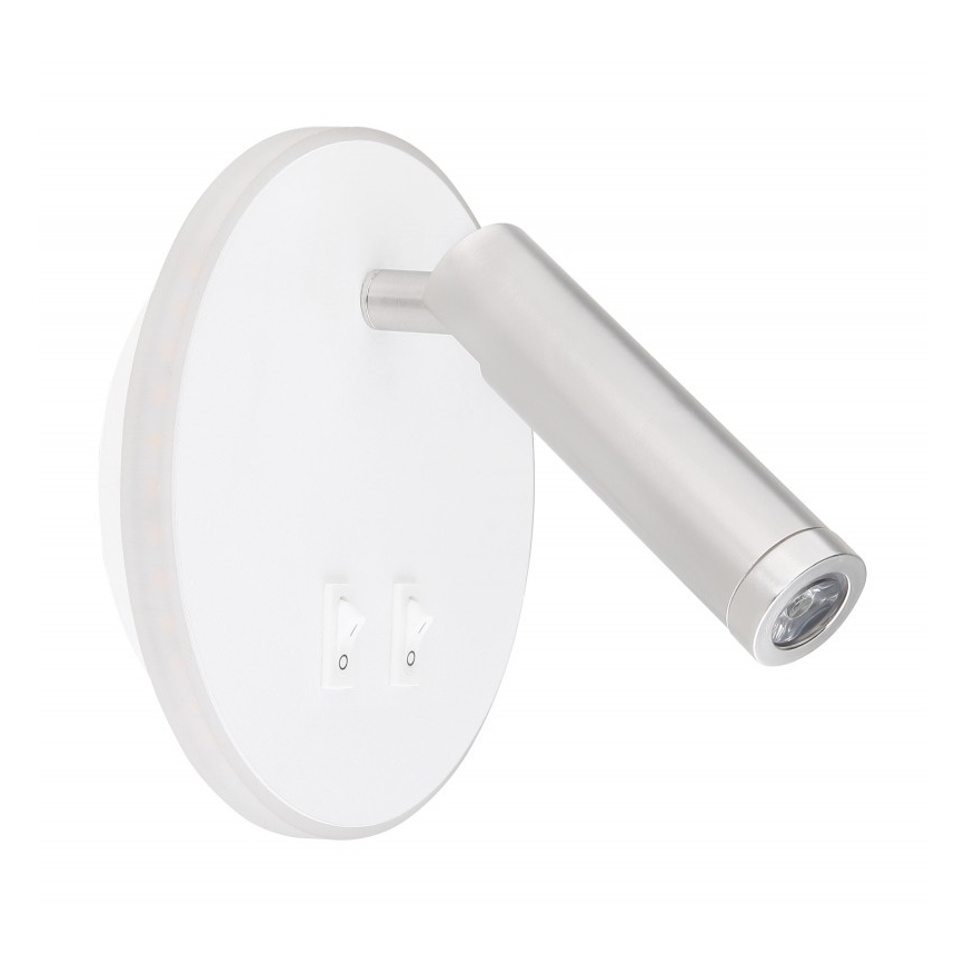 Globo - Настінний точковий LED світильник LED/6W + LED/1W/230V