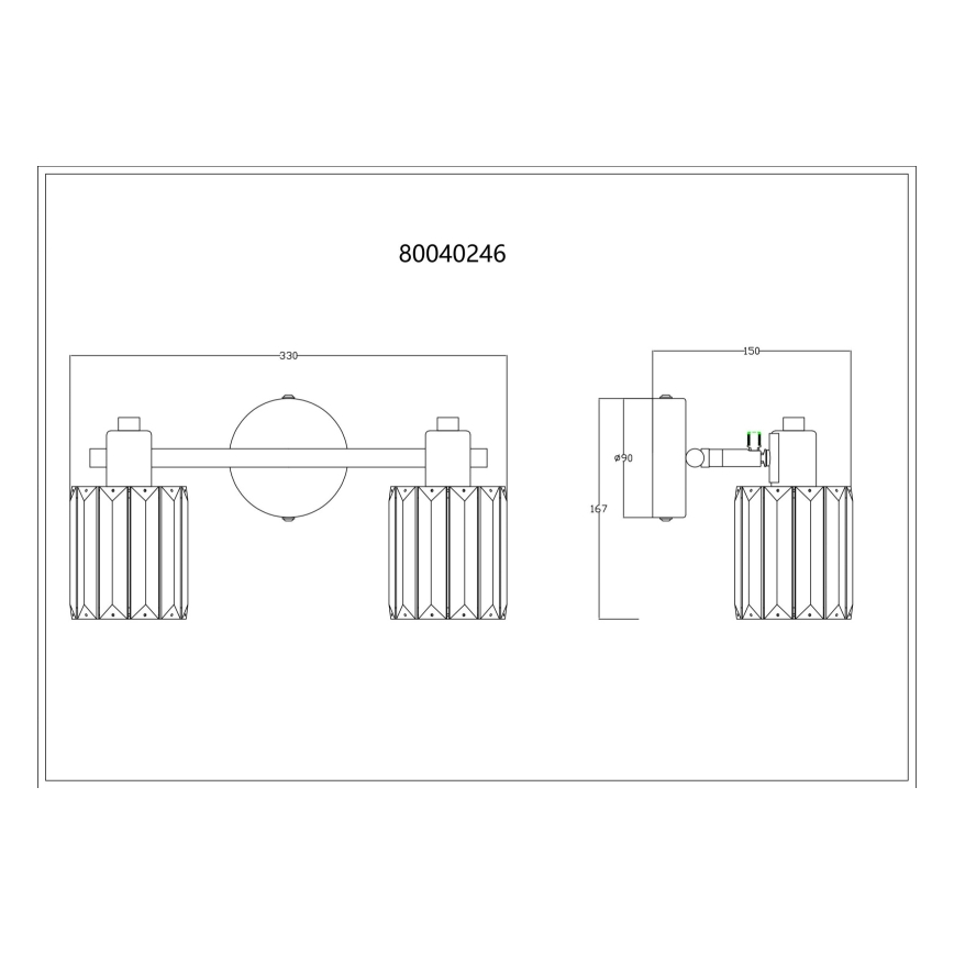Globo - Точечный светильник 2xE14/40W/230V