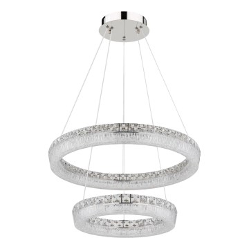 Globo - диммируемая светодиодная люстра на тросе LED/60W/230V 2700-6000K прозрачная + пульт дистанционного управления