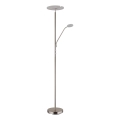 Globo - диммируемый LED-напольный светильник LED/28W/230V + LED/5W 3000K матовый хром