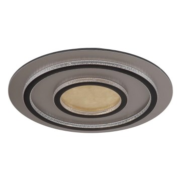 Globo - диммируемый потолочный светильник LED/60Вт/230В 3000-6500К, диаметр 55 см, чёрный, с пультом дистанционного управления