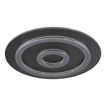 Globo - диммируемый светодиодный потолочный светильник LED/40 Вт/230 В 3000-6500 К, диаметр 45 см, антрацит + пульт дистанционного управления