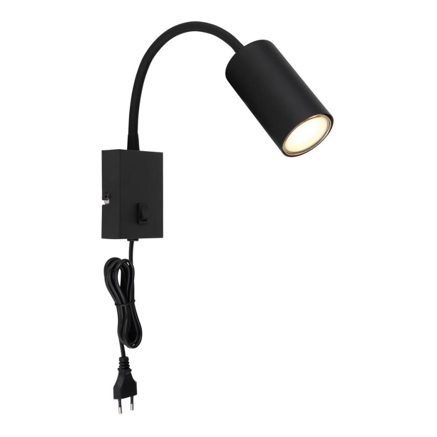 Globo - Гнучка настінна лампа 1xGU10/25W/230V чорний