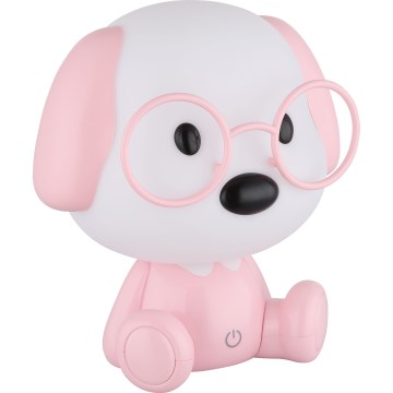 Globo - LED Акумуляторна дитяча нічна лампа з регулюванням яскравості LED/1W/5V 500 mAh рожевий