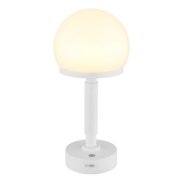 Globo - LED Акумуляторна сенсорна настільна лампа з регулюванням яскравості LED/2,5W/5V 1800mAh 2800K білий